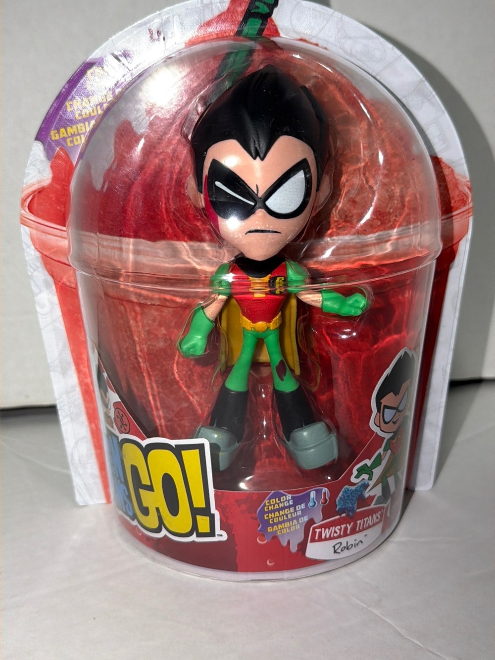 DC Teen Titans Go! Robin Figure - Green, Red, Yellow, Black